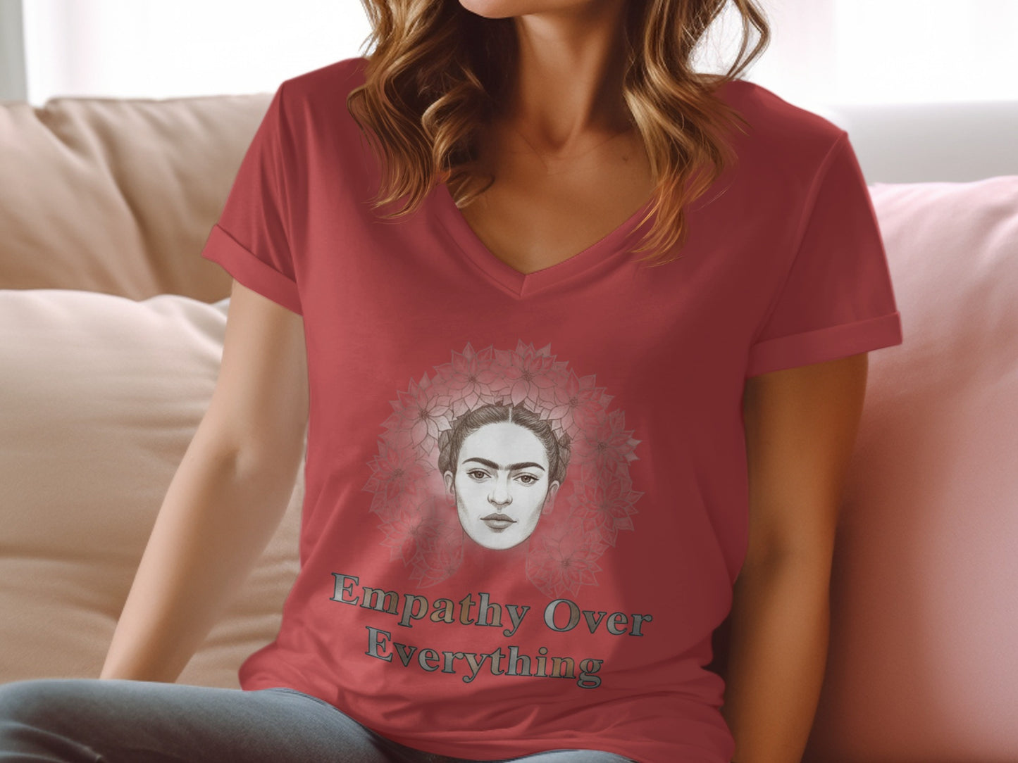 Empathy Over Everything Women's V-neck T-shirt