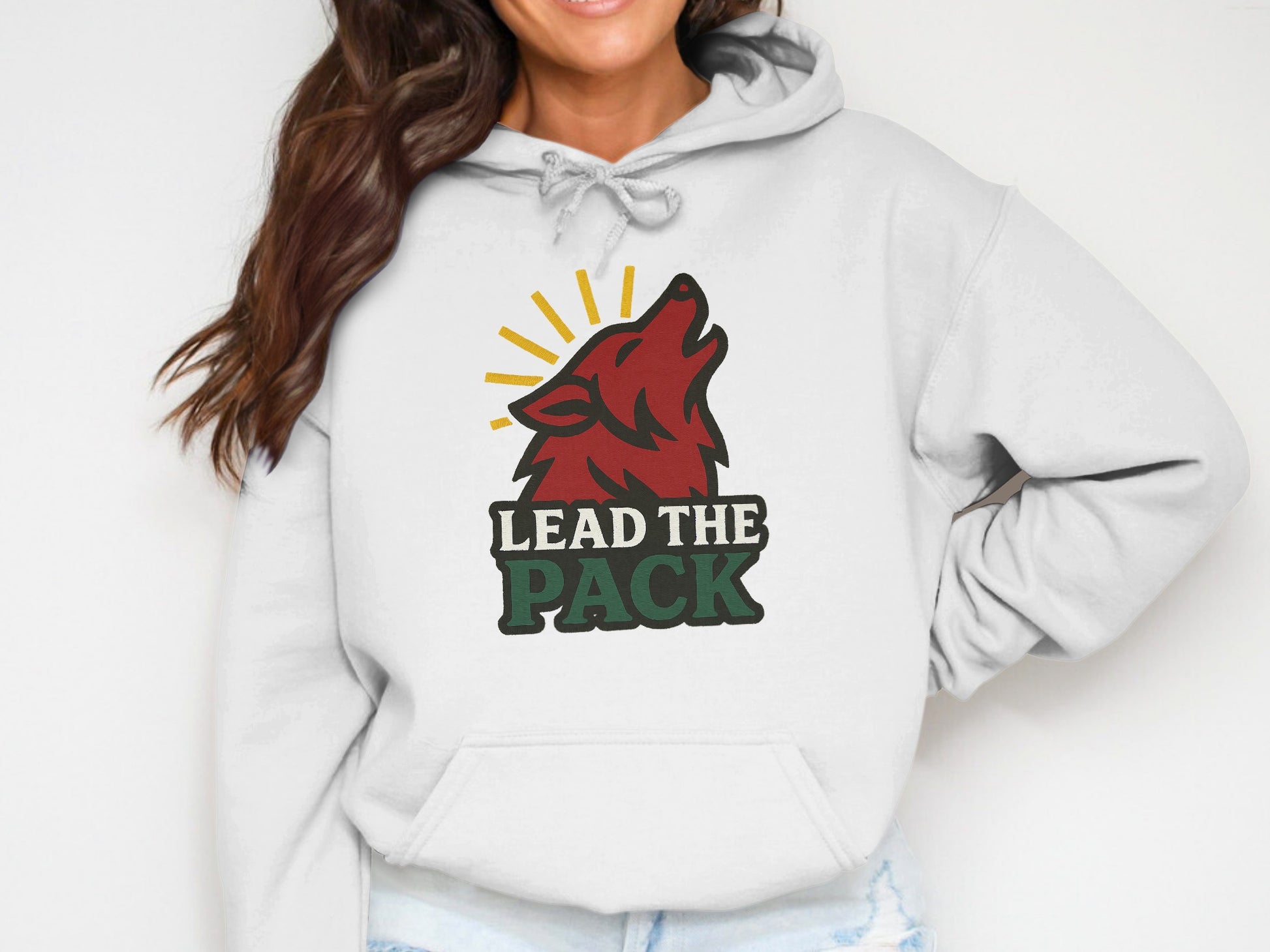 Lead The Pack Wolf Design Hoodie product