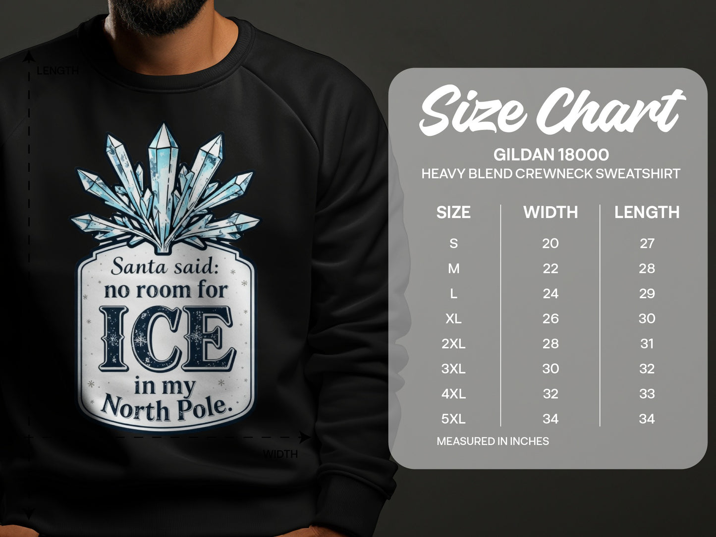 Santa Said No Room For Ice In My North Pole Sweatshirt