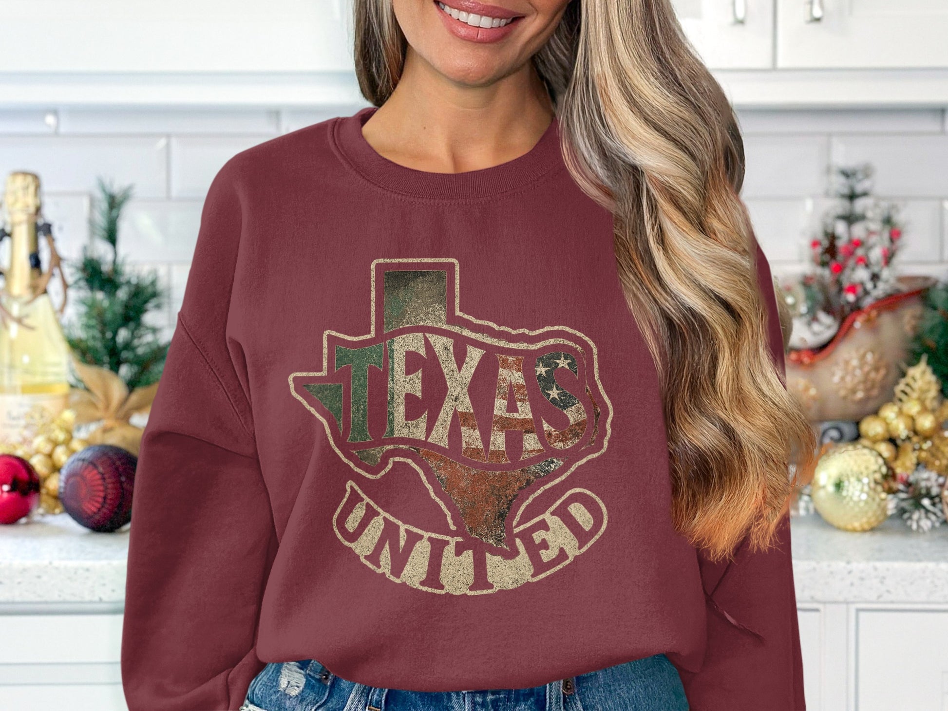 Texas United State Design Long Sleeve Top product