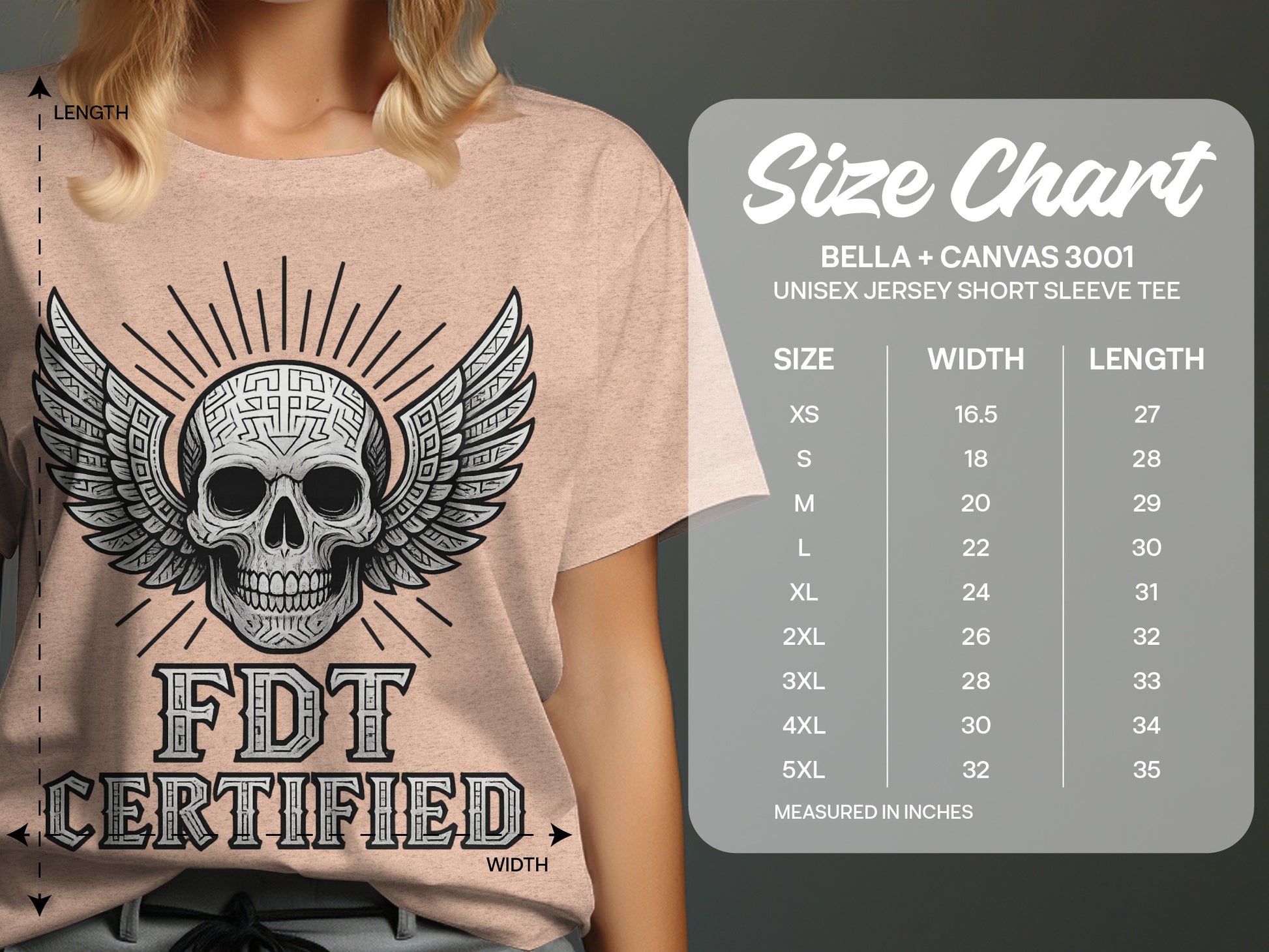 Skull Wings FDT Certified Graphic Tee Product