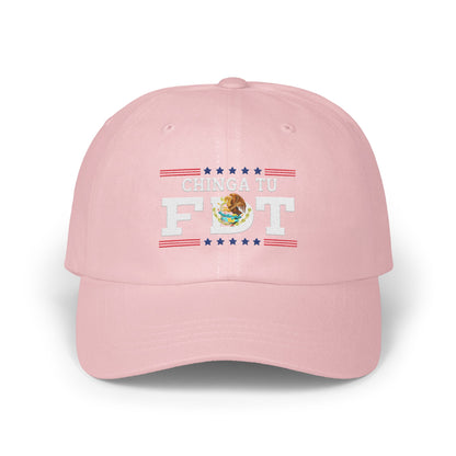 Chinga Tu Fun Unique Pink Dad Hat Embroidered Cap product