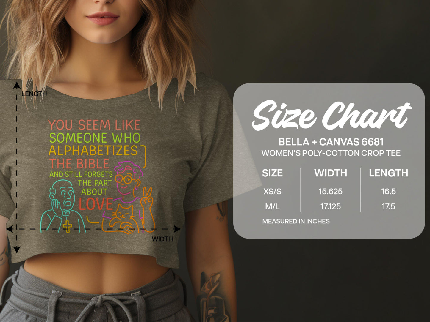 Someone Who Alphabetizes The Bible Crop Tee product