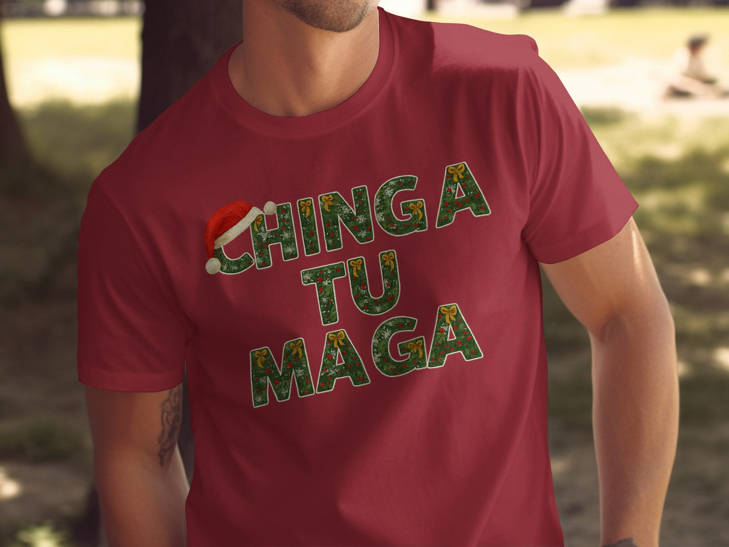 Festive Chinga Tu Maga Graphic Print Shirt