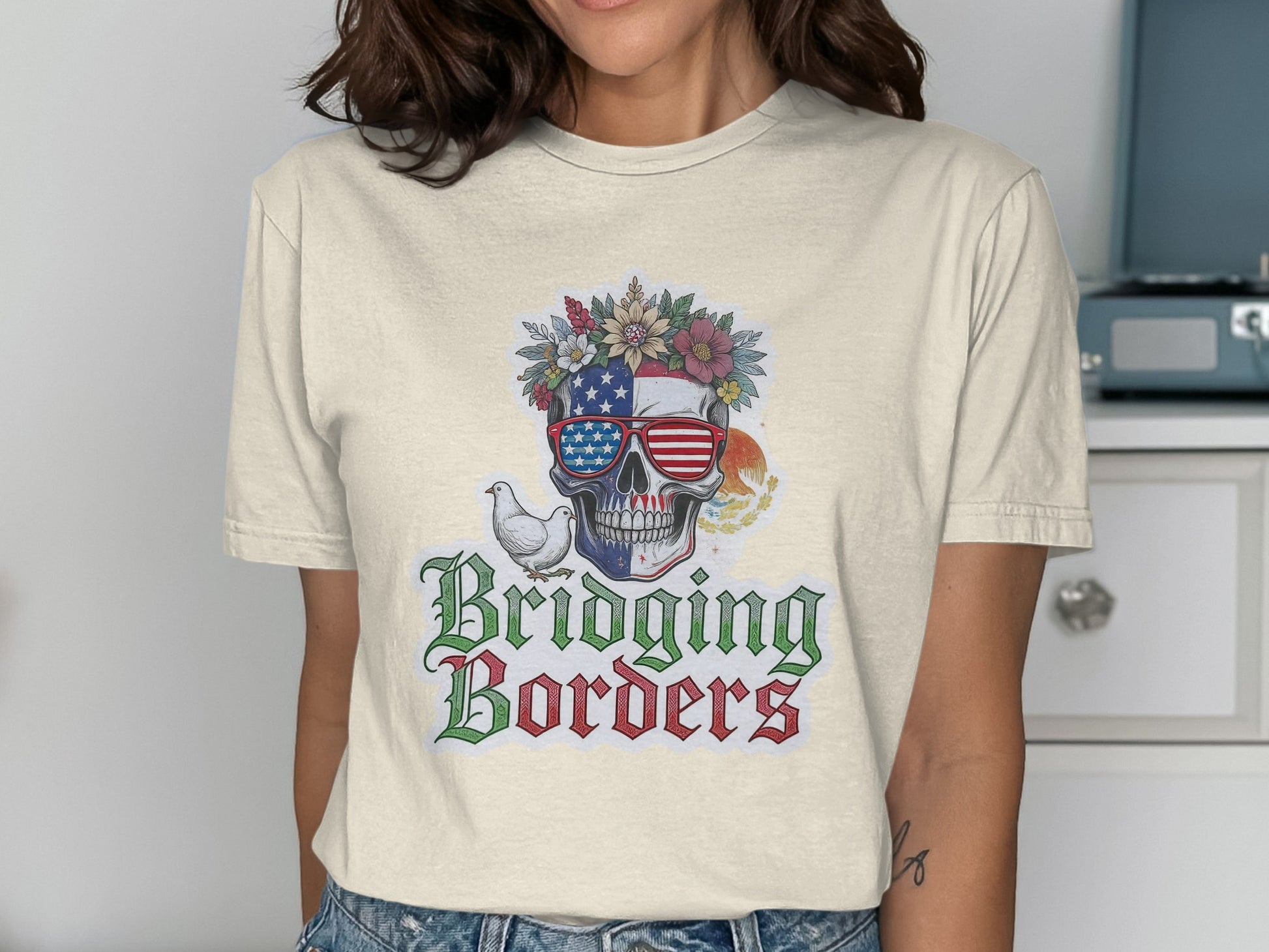 Bridging Borders Skull Graphic T-shirt product type