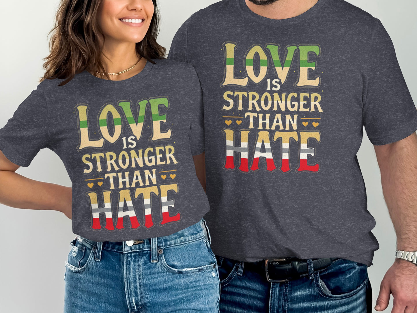 Love Is Stronger Than Hate Graphic Tee Product