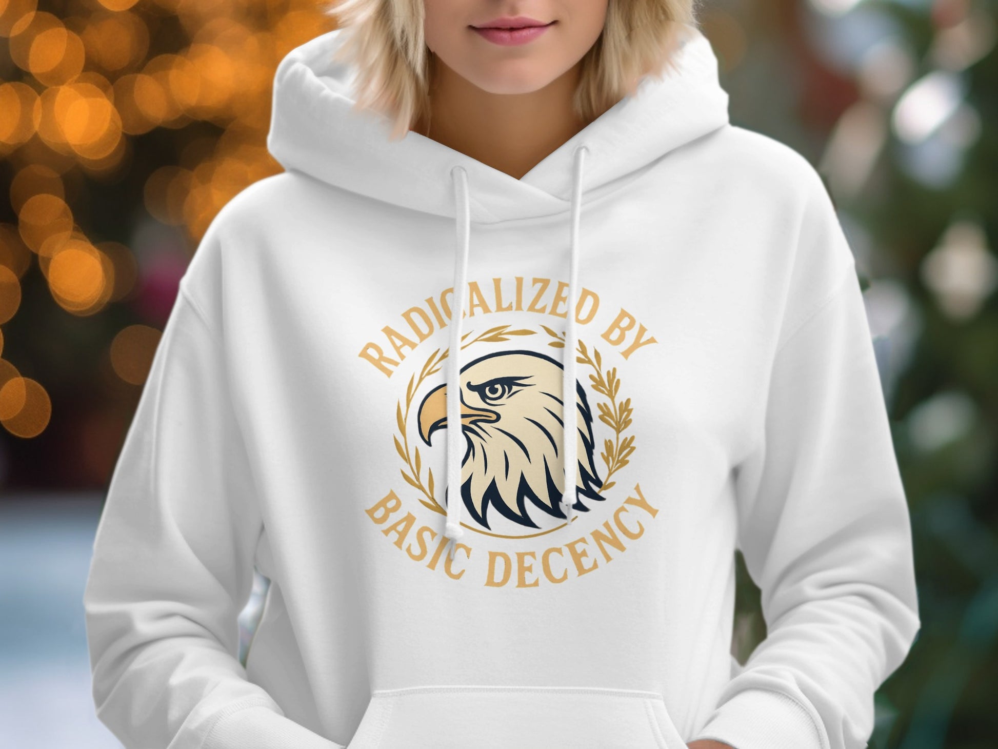 Radicalized by Basic Decency Print Hoodie product