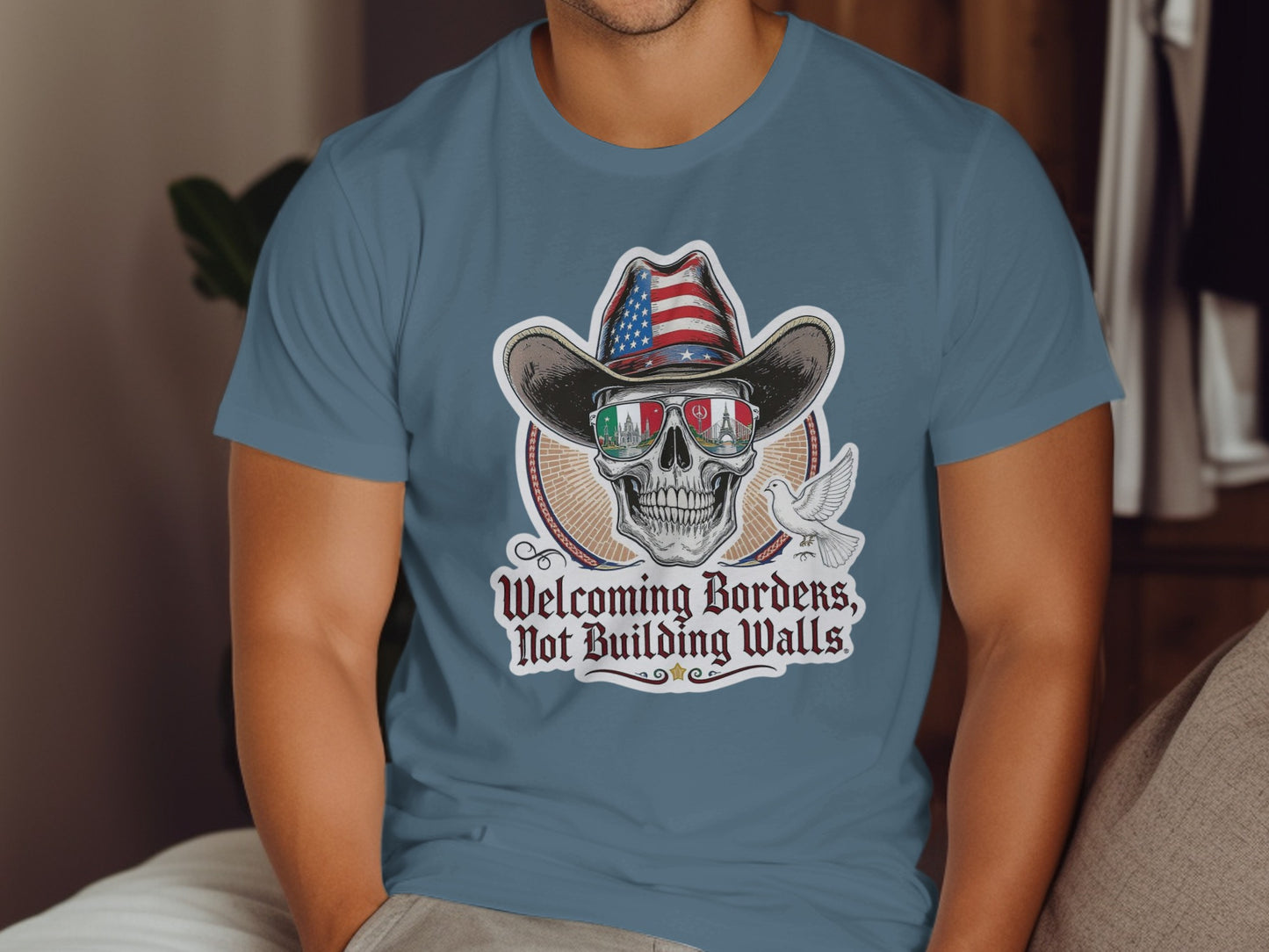 Welcoming Borders Not Building Walls T-shirt product type