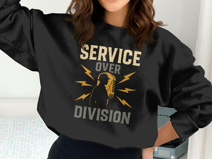 Service Over Division Graphic Sweatshirt product