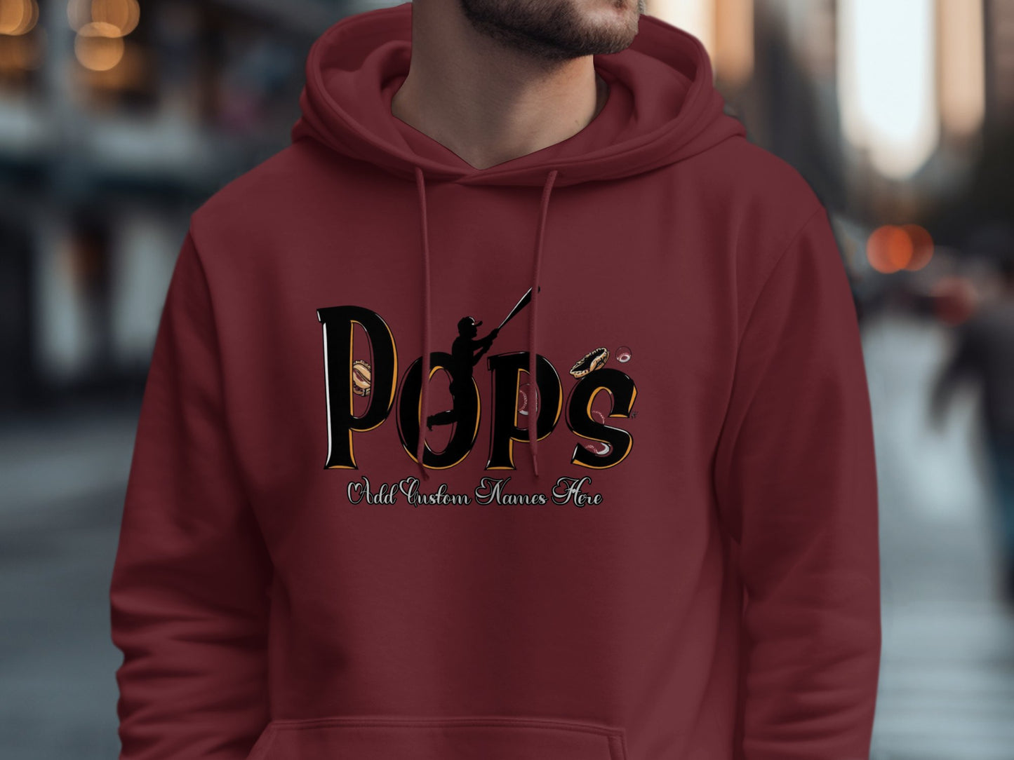Pops Custom Name Graphic Printed Hoodie product