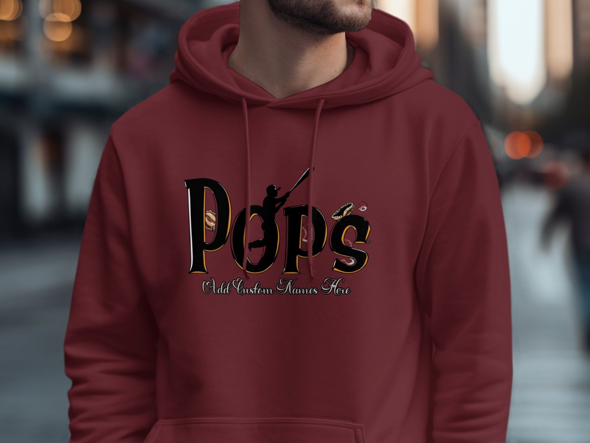 Pops Custom Name Graphic Printed Hoodie product