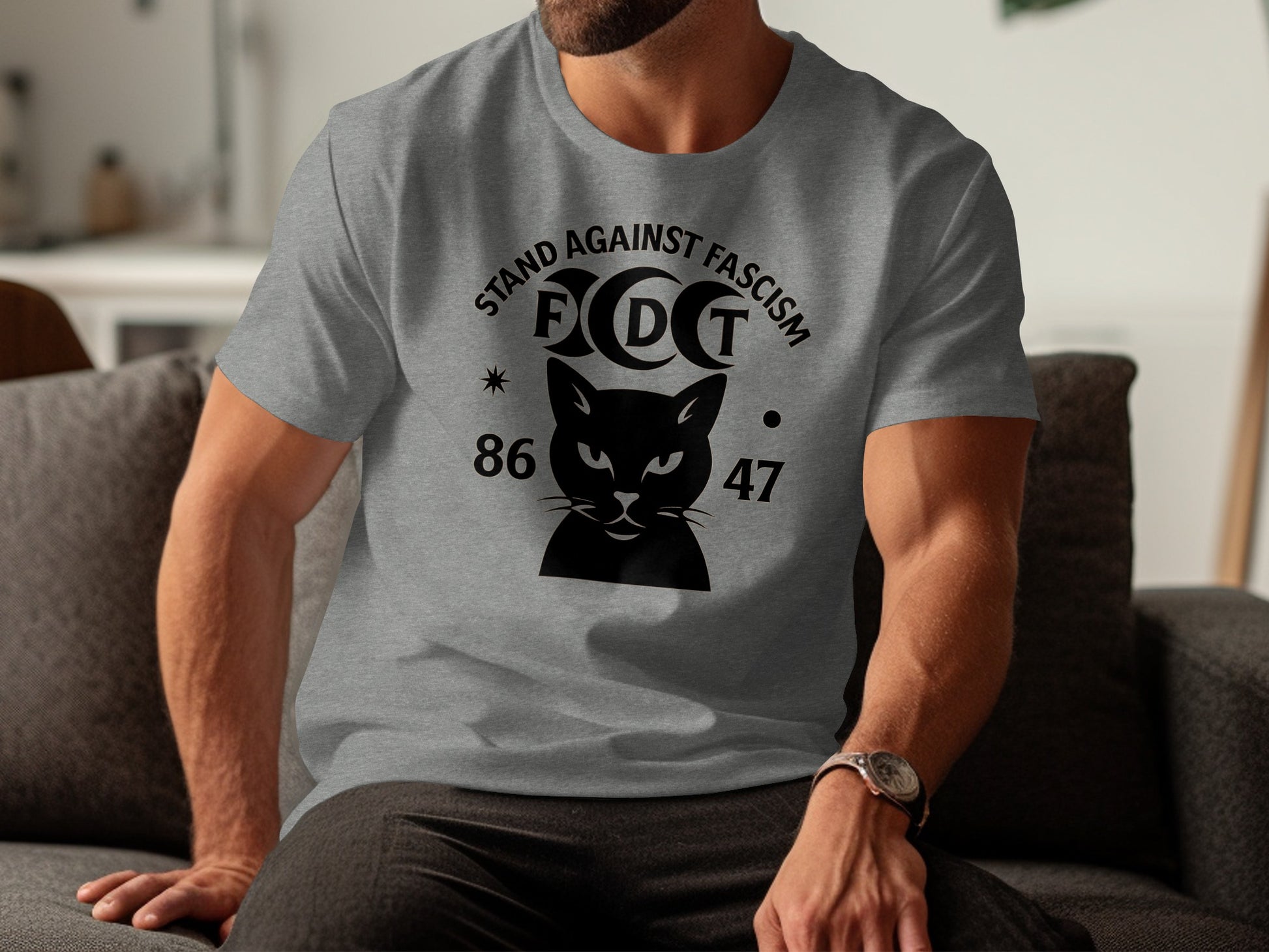 Stand Against Fascism 86 47 Graphic T-shirt