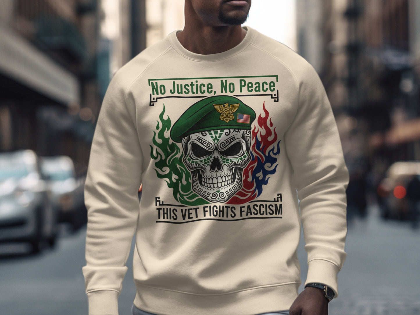 No Justice No Peace Vet Fights Fascism Graphic product