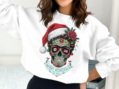 Merry Resistance Ugly Christmas Sweatshirt