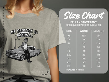 My Decency Is Radical Graphic Tee Unisex Jersey