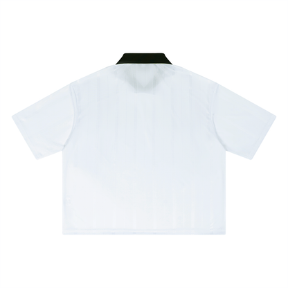 Anti Trump & Anti Maga Tee Unisex Striped Boxy Soccer Jersey