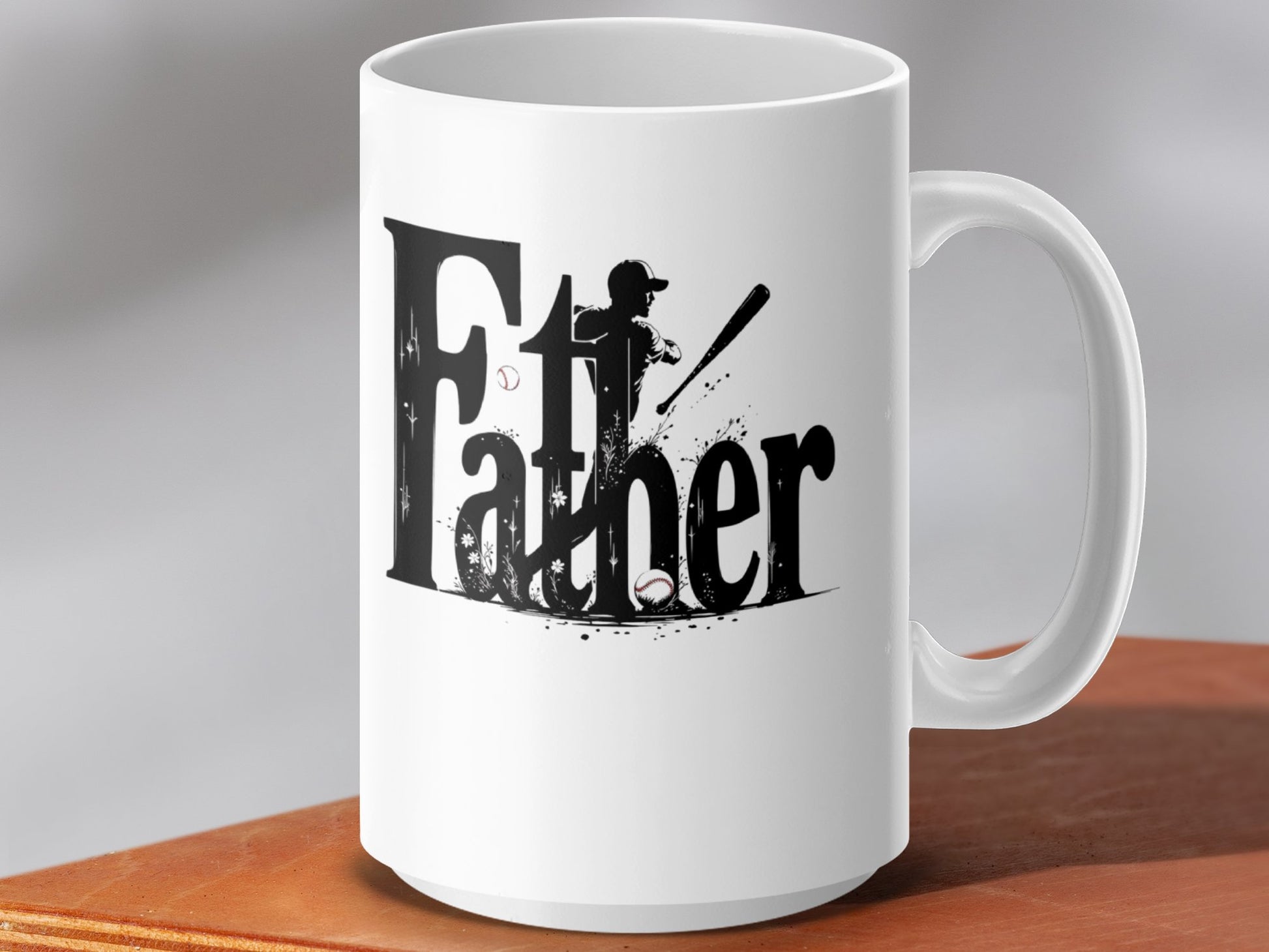 Baseball Themed Father Mug Perfect Gift Product