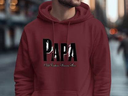 Personalized Papa Hoodie Custom Names Free product type