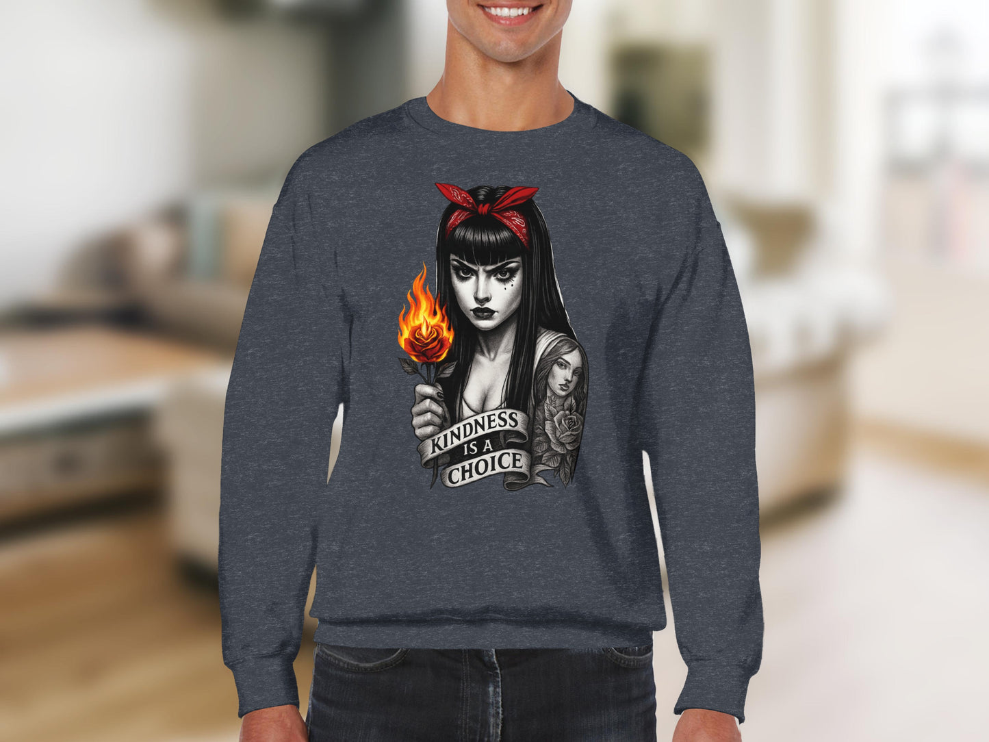 Kindness is a Choice Graphic Design Sweatshirt product