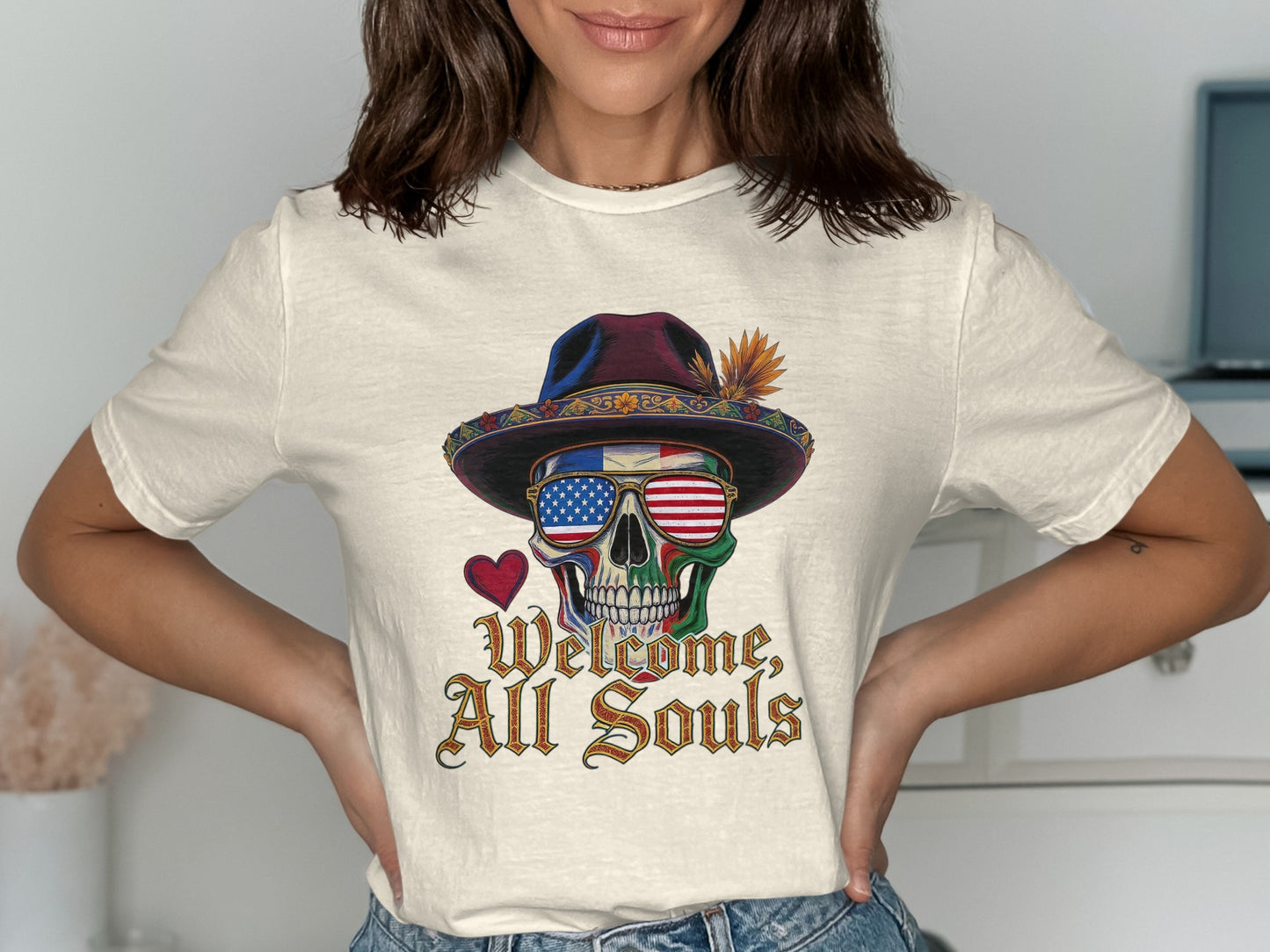 Welcome All Souls Skull Graphic T-Shirt product type