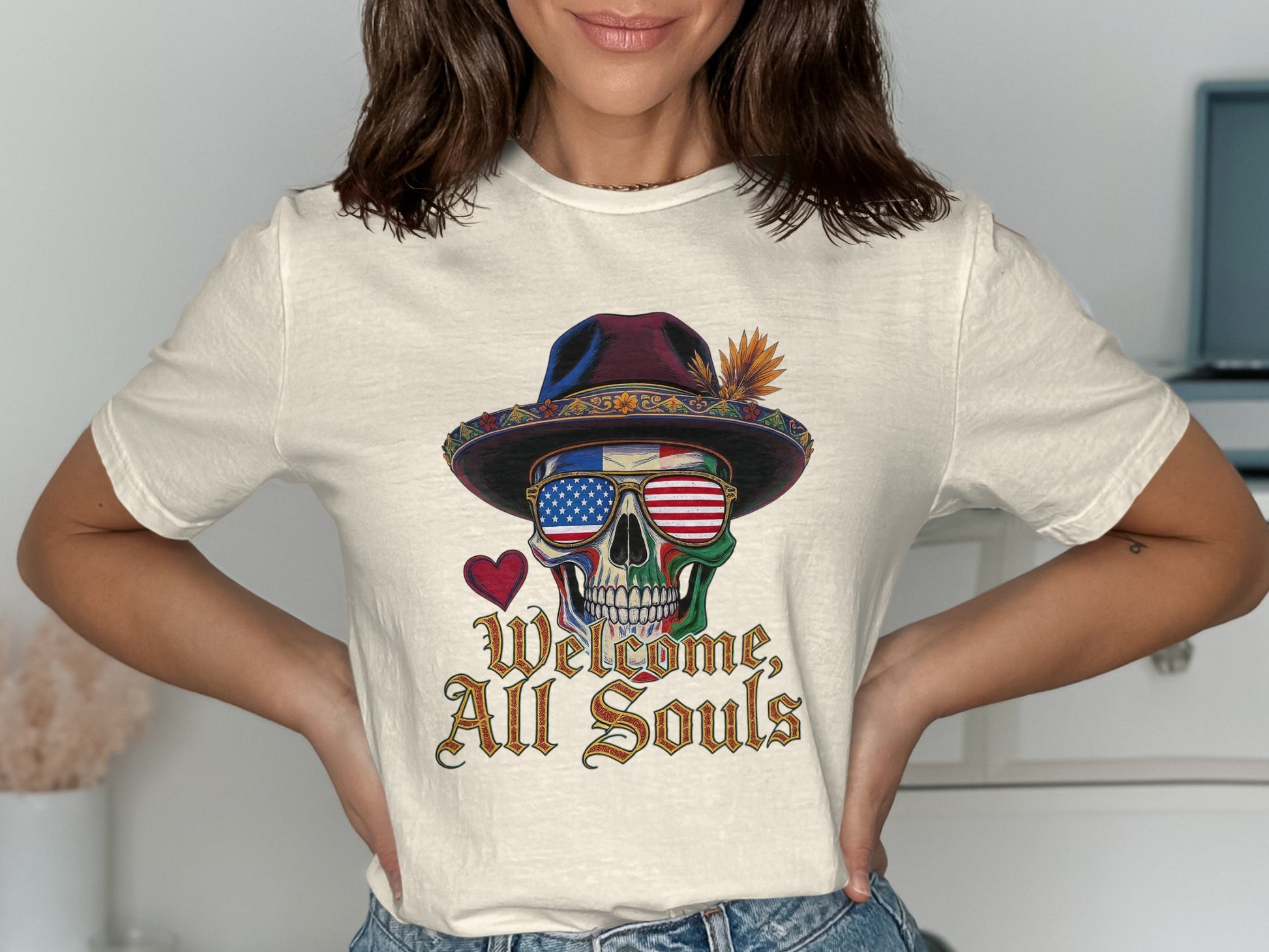 Welcome All Souls Skull Graphic T-Shirt product type