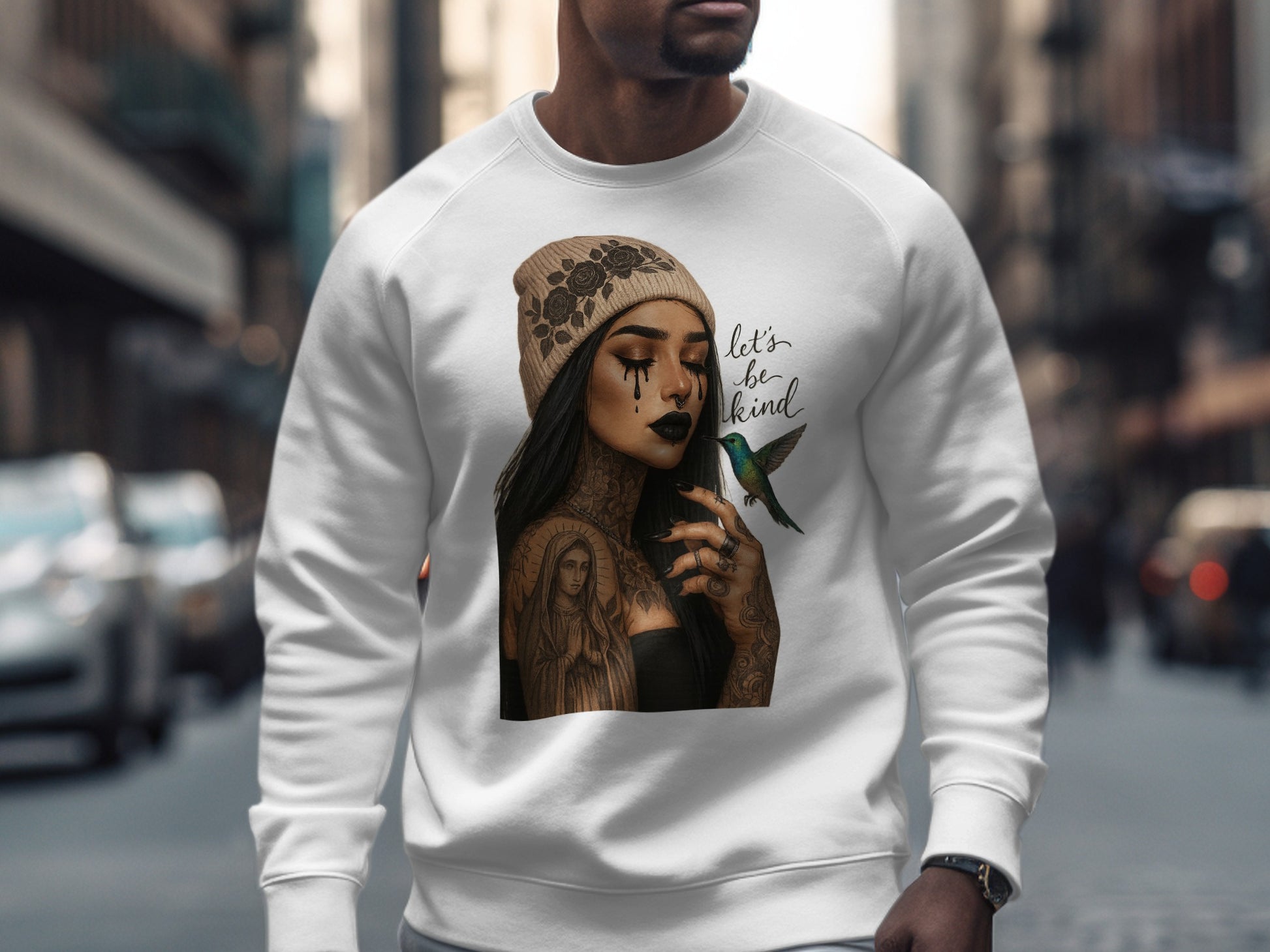 Stylish Urban Sweatshirt with Unique Artistic Design product