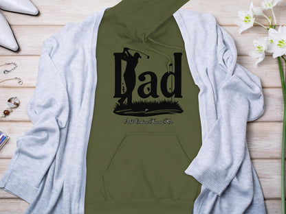 Stylish Dad Golf Themed Graphic Hoodie Fashion Product