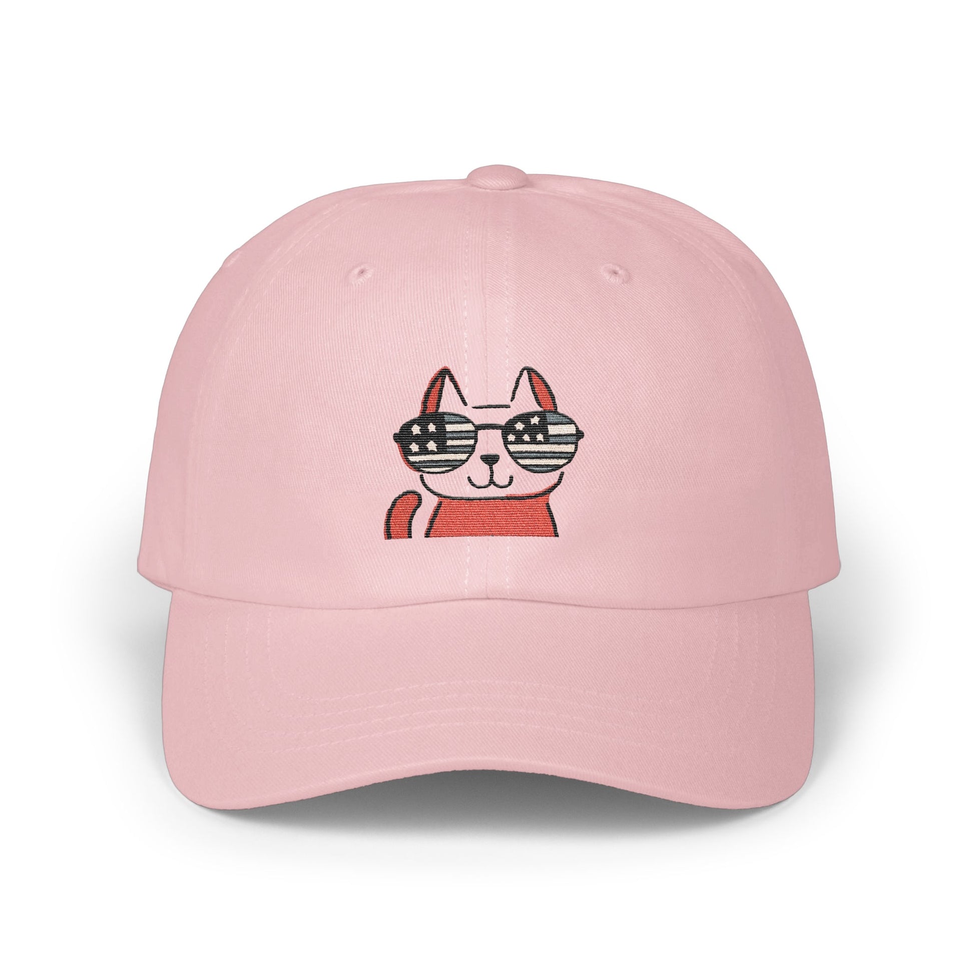 Cool Cat with Sunglasses Pink Hat product type