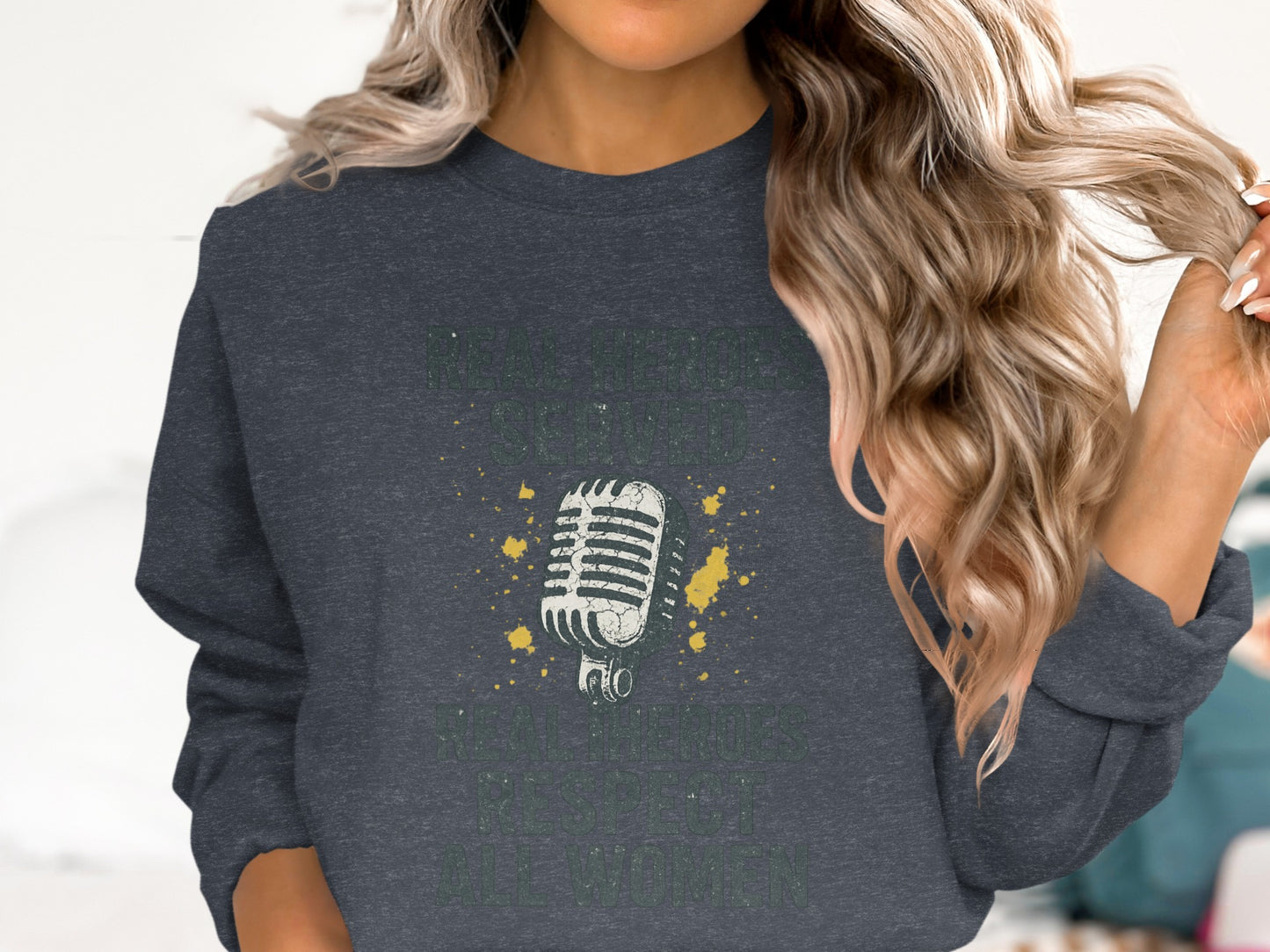Real Heroes Respect All Women Graphic Sweatshirt product type