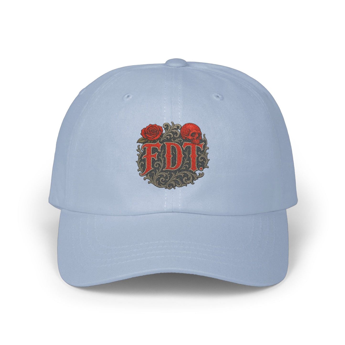 Unique EDT Logo Embroidered Light Blue Hat product