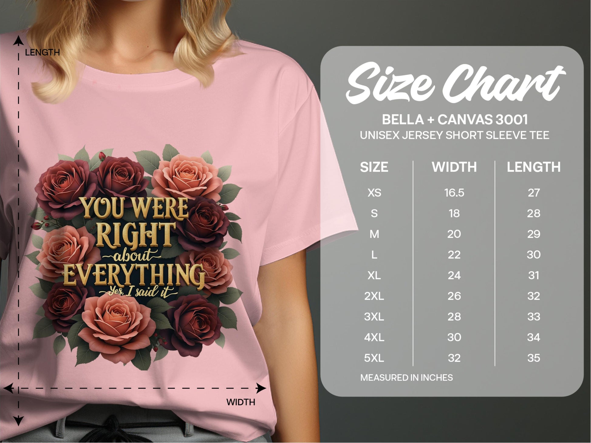 You Were Right About Everything Short Sleeve Tee product type
