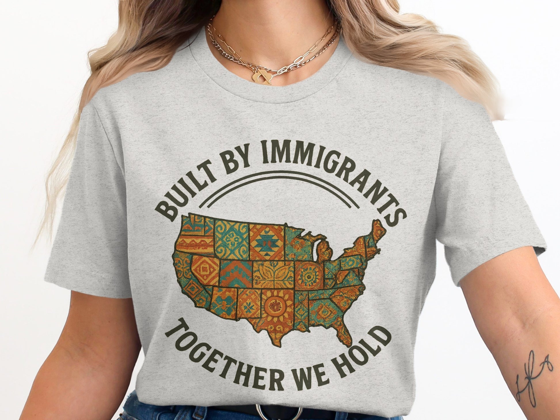 Built by Immigrants Together We Hold T-shirt product