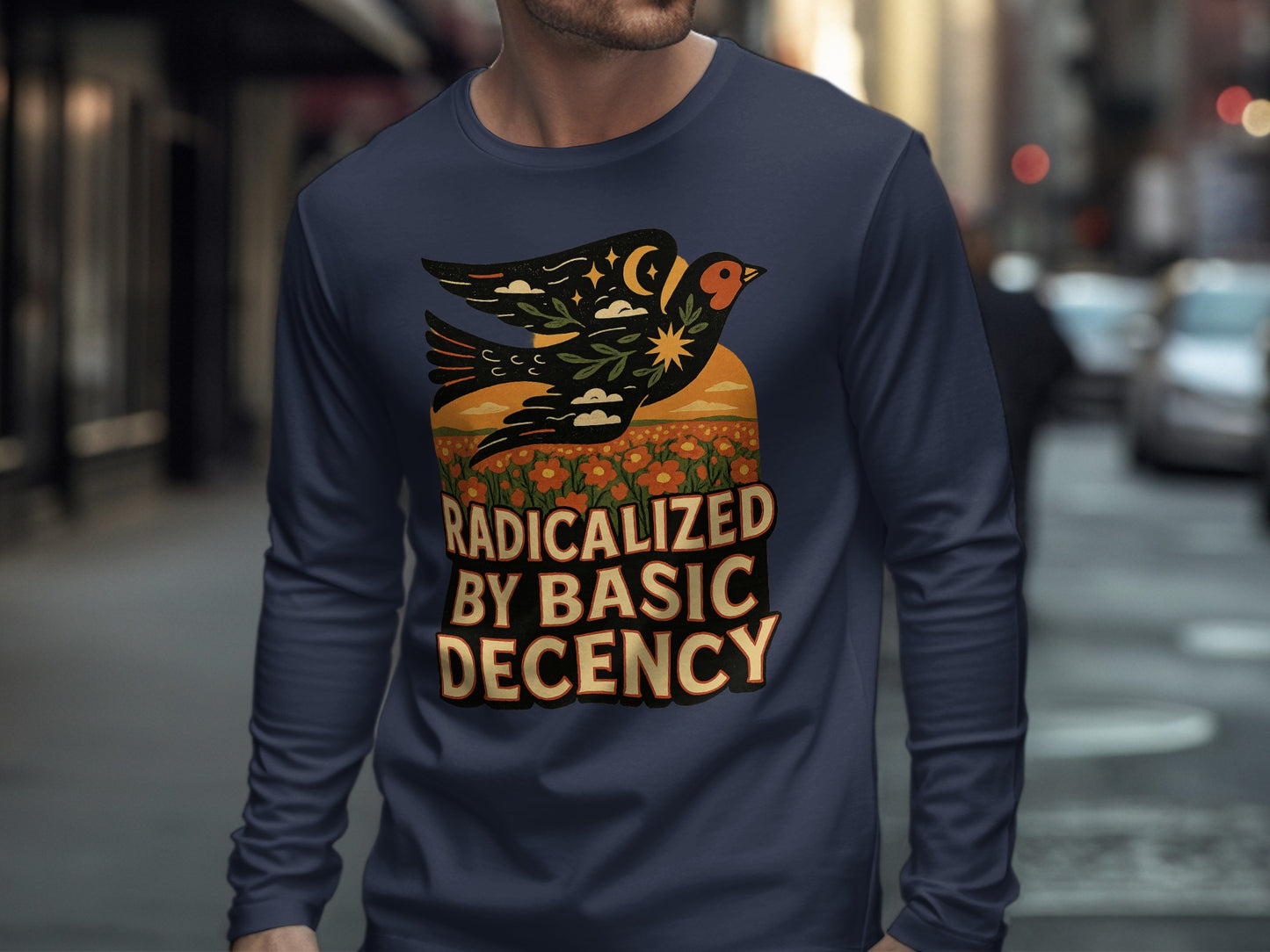 Radicalized By Basic Decency Long Sleeve Shirt