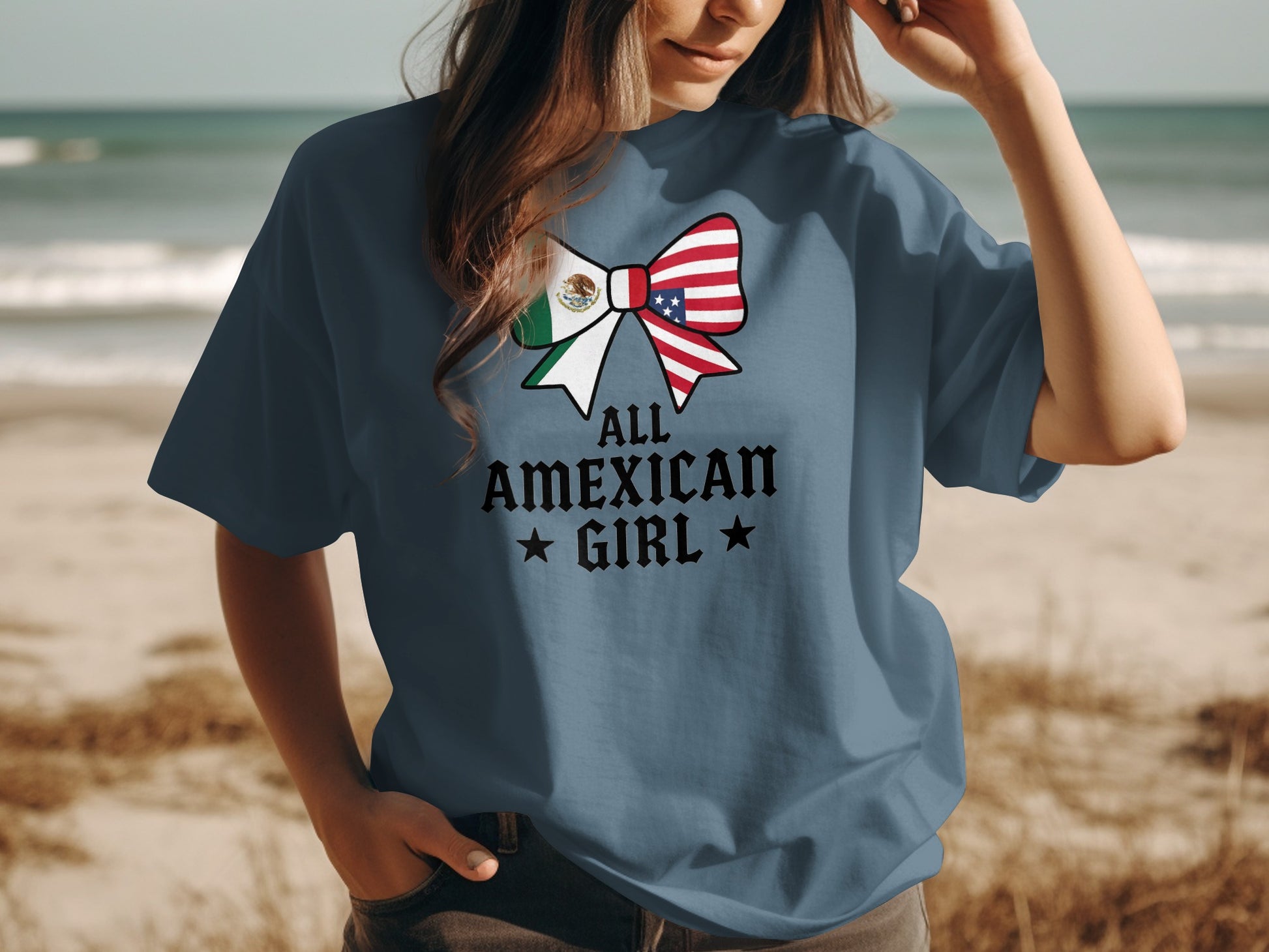 All American Mexican Girl Graphic T-shirt product type