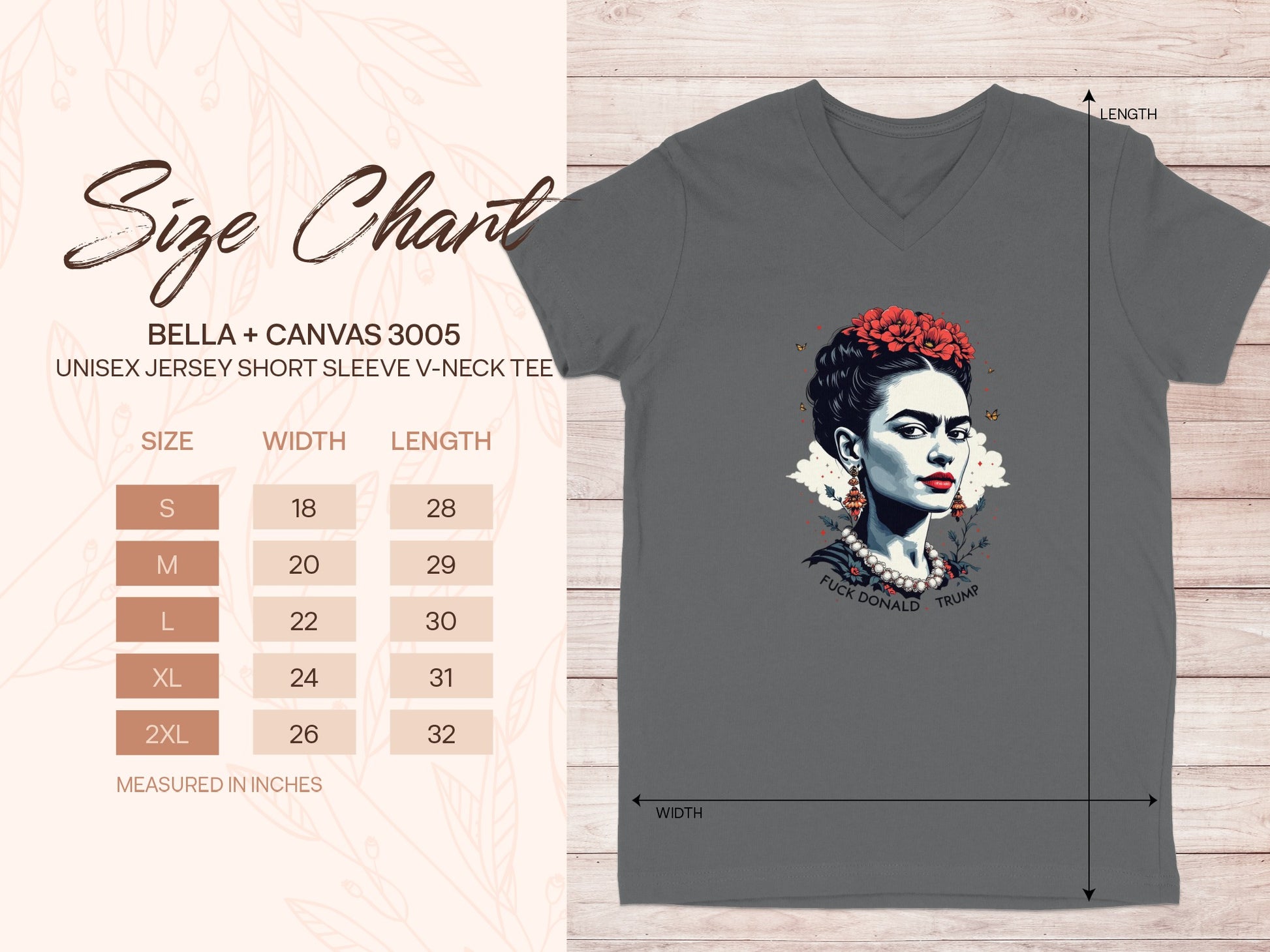 Frida Kahlo Graphic Unisex Short Sleeve V-Neck Tee product