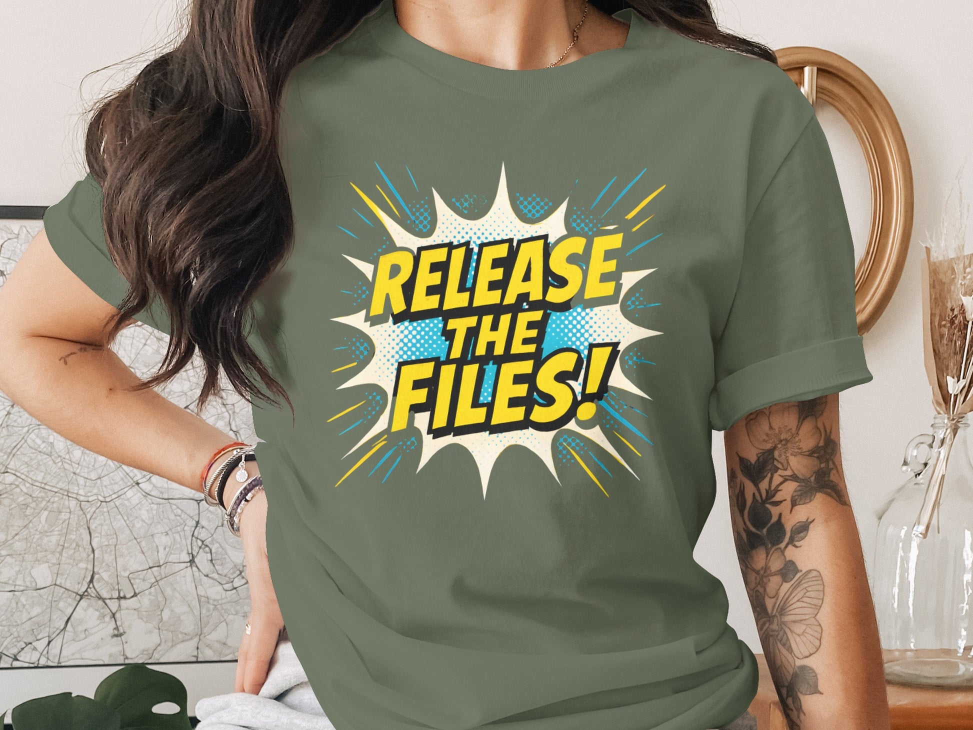Release the Files Pop Art Style T-shirt product