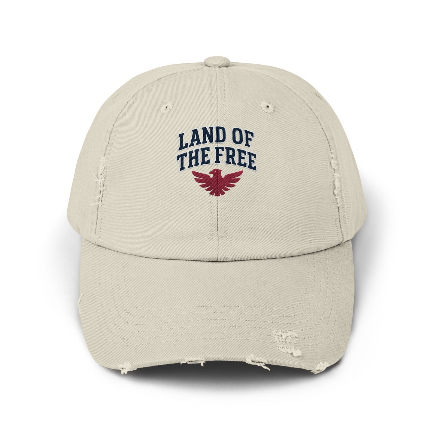Land of the Free Distressed Style Baseball Cap product