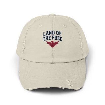Land of the Free Distressed Style Baseball Cap product