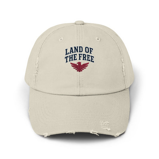 Land of the Free Distressed Style Baseball Cap product