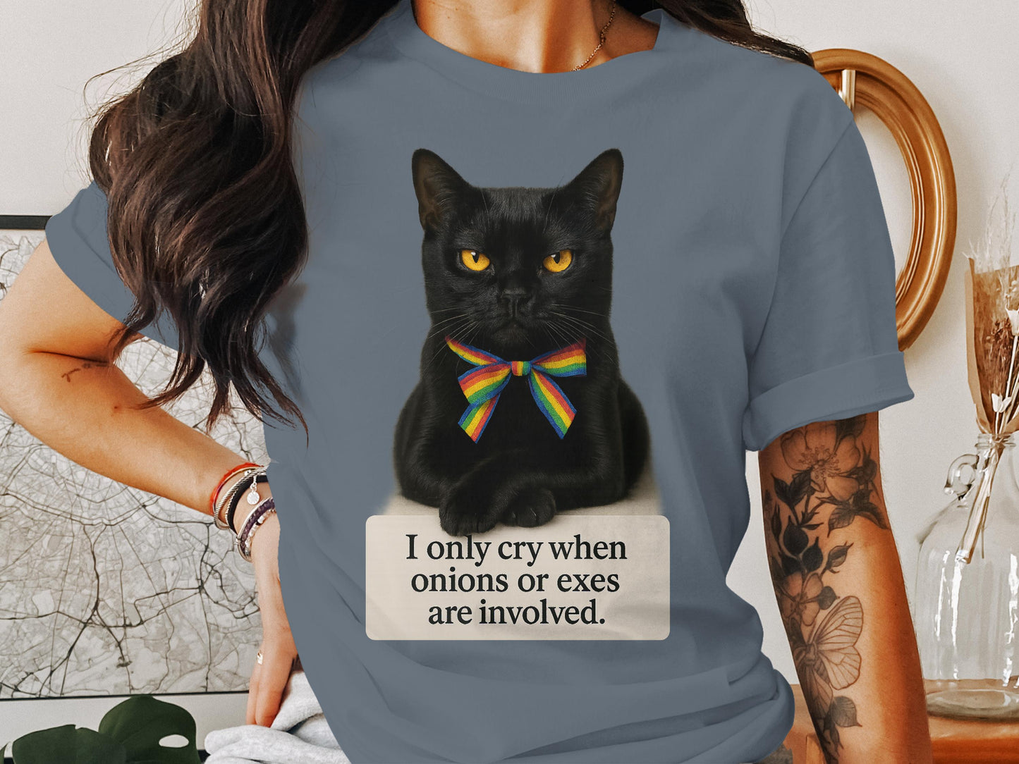 Funny Cat Graphic Tee with Hilarious Saying product type