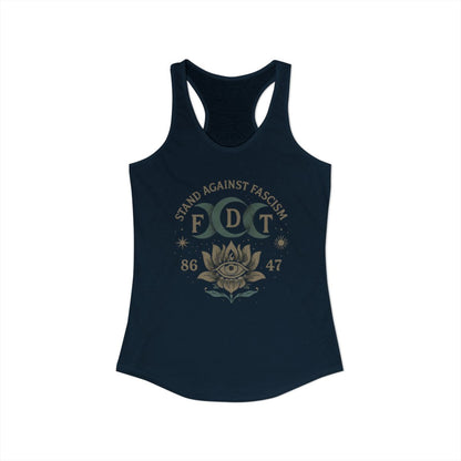Stand Against Fascism 86 47 Racerback Tank