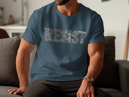 Resist Graphic Tee Men's T-Shirt Casual Clothing product type