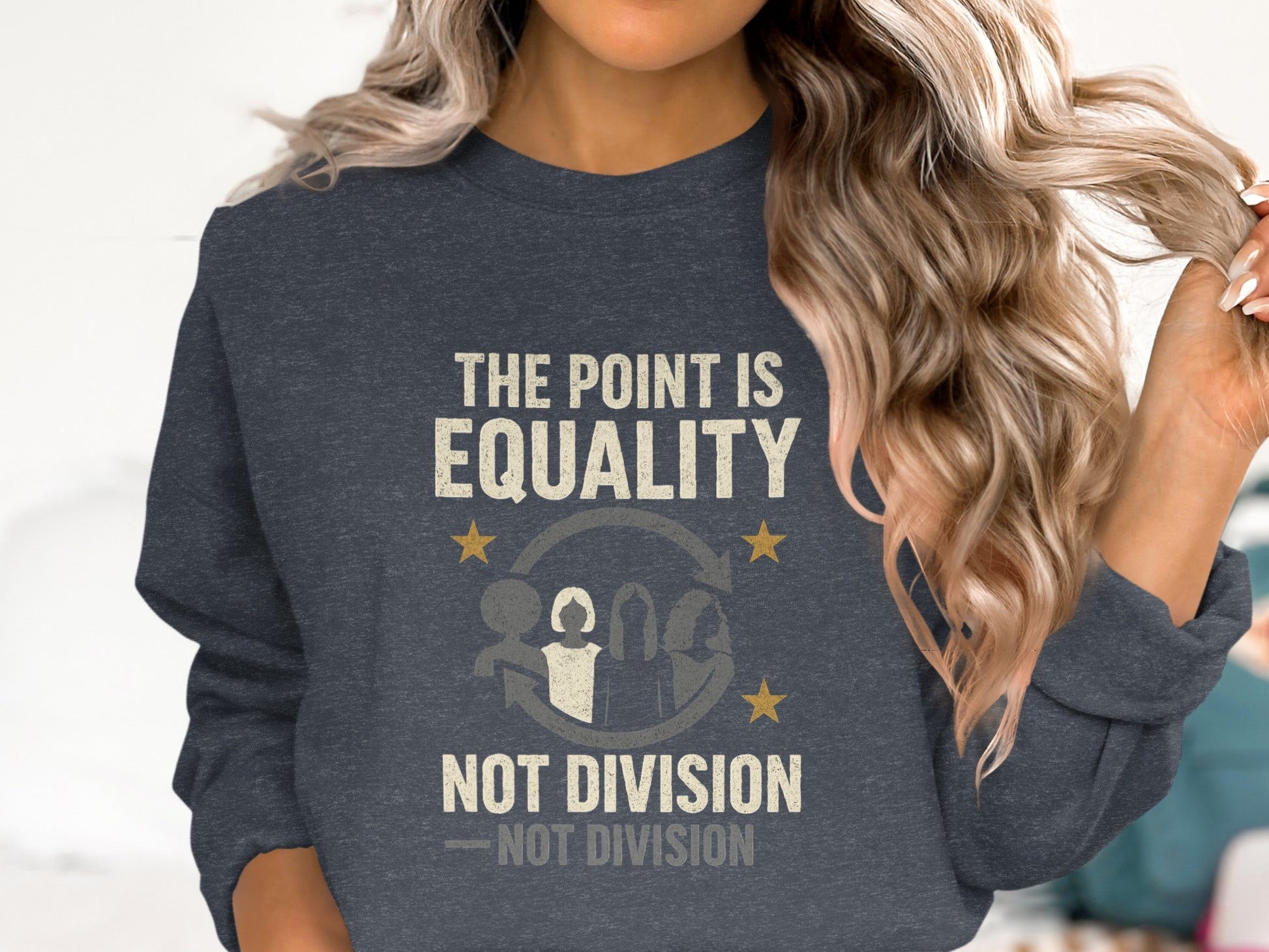 The Point Is Equality Not Division Graphic Sweatshirt product type
