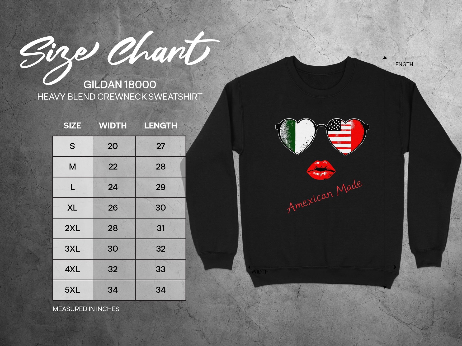 American Made Heart Flag Crewneck Sweatshirt product type