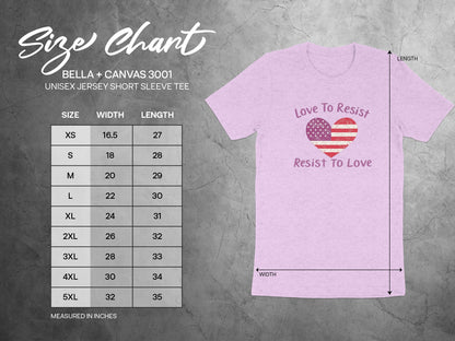 Love To Resist Resist To Love Short Sleeve Tee