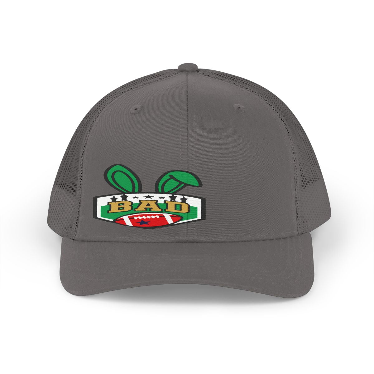 BAD Football Design Gray Mesh Cap
