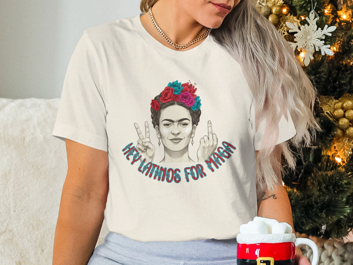 Hey Latinos for Maga Graphic T Shirt