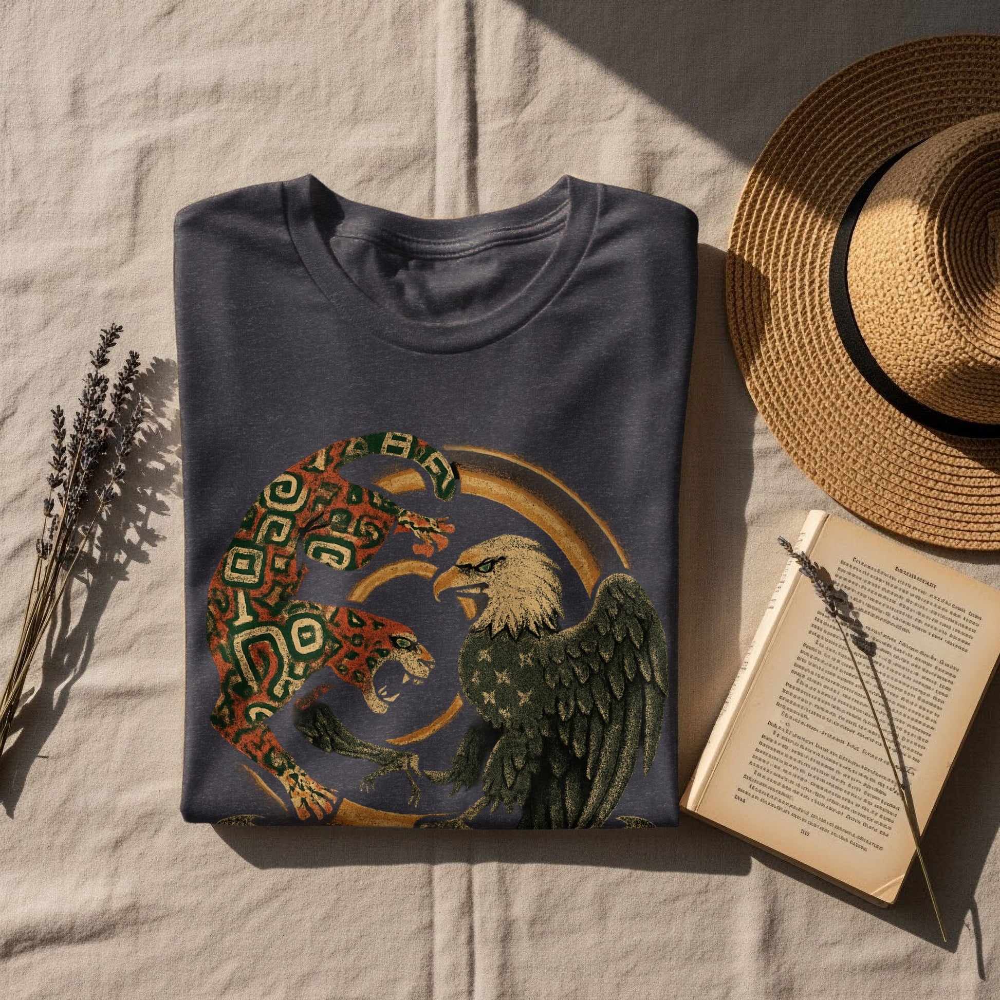 Wild Leopard Meets Majestic Eagle Design Shirt product