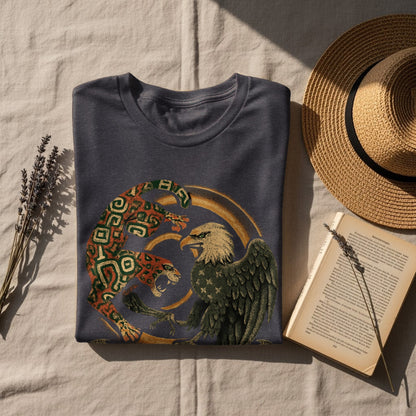 Wild Leopard Meets Majestic Eagle Design Shirt product