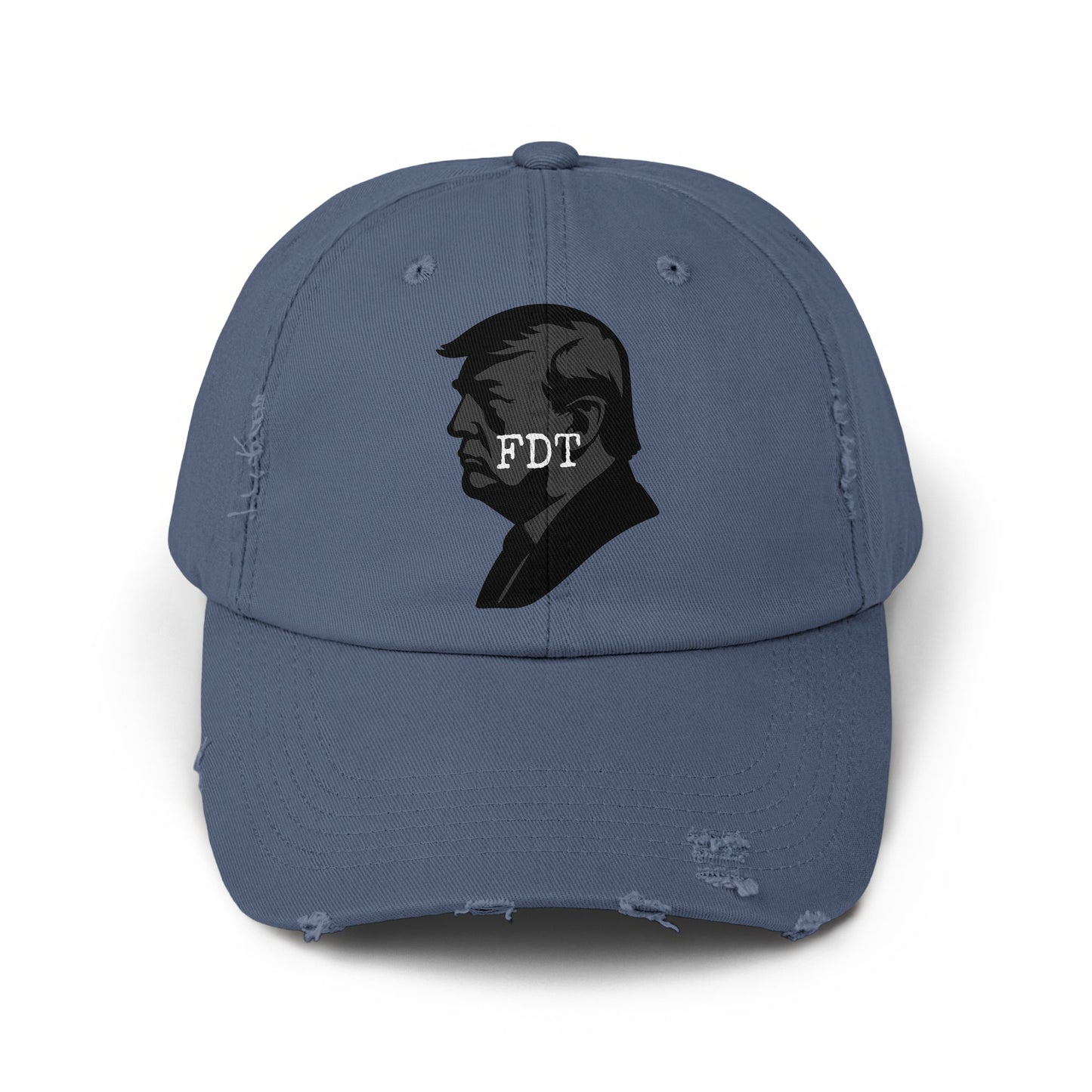 FDT Logo Baseball Cap Distressed Sports Hat product type